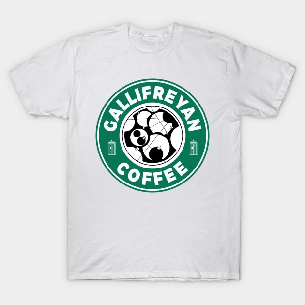 Gallifreyan Coffee T-Shirt by Fabio Zannini